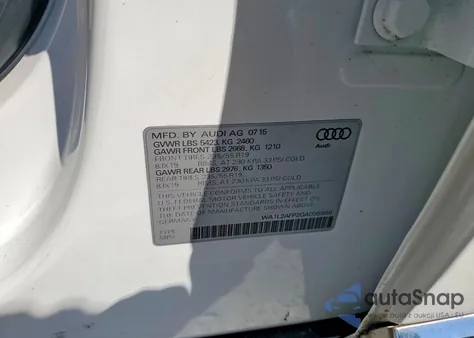2016 Audi Q5 Premium Plus from USA, damaged, VIN WA1L2AFP2GA035896